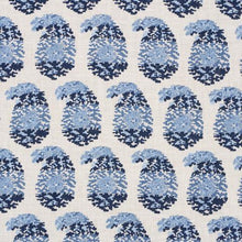 Load image into Gallery viewer, Schumacher Terry Fabric 182060 / Blue &amp; Navy