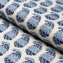 Load image into Gallery viewer, Schumacher Terry Fabric 182060 / Blue &amp; Navy