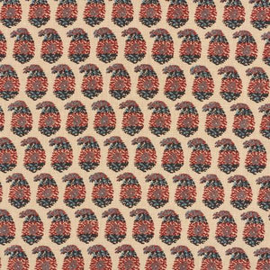 Schumacher Terry Fabric 182061 / Red & Navy