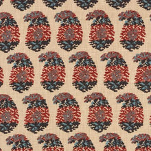 Load image into Gallery viewer, Schumacher Terry Fabric 182061 / Red &amp; Navy