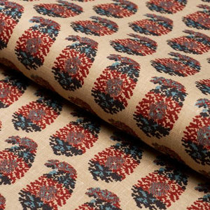 Schumacher Terry Fabric 182061 / Red & Navy