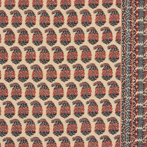 Schumacher Terry Fabric 182061 / Red & Navy