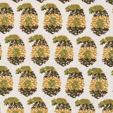 Load image into Gallery viewer, Schumacher Terry Fabric 182062 / Ochre &amp; Green