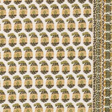 Load image into Gallery viewer, Schumacher Terry Fabric 182062 / Ochre &amp; Green
