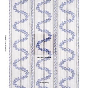 Schumacher Serena Garland Fabric 182070 / Blue