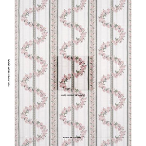 Schumacher Serena Garland Fabric 182072 / Rose