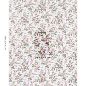 Schumacher Sibyl Chintz Fabric 182080 / Rose