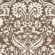 Load image into Gallery viewer, Schumacher Suffolk Damask Fabric 182120 / Brown