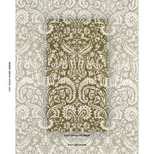 Load image into Gallery viewer, Schumacher Suffolk Damask Fabric 182122 / Olive