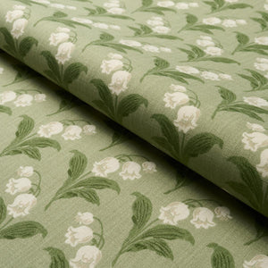 Schumacher Lily Of The Valley Indoor/Outdoor Fabric 182140 / Moss