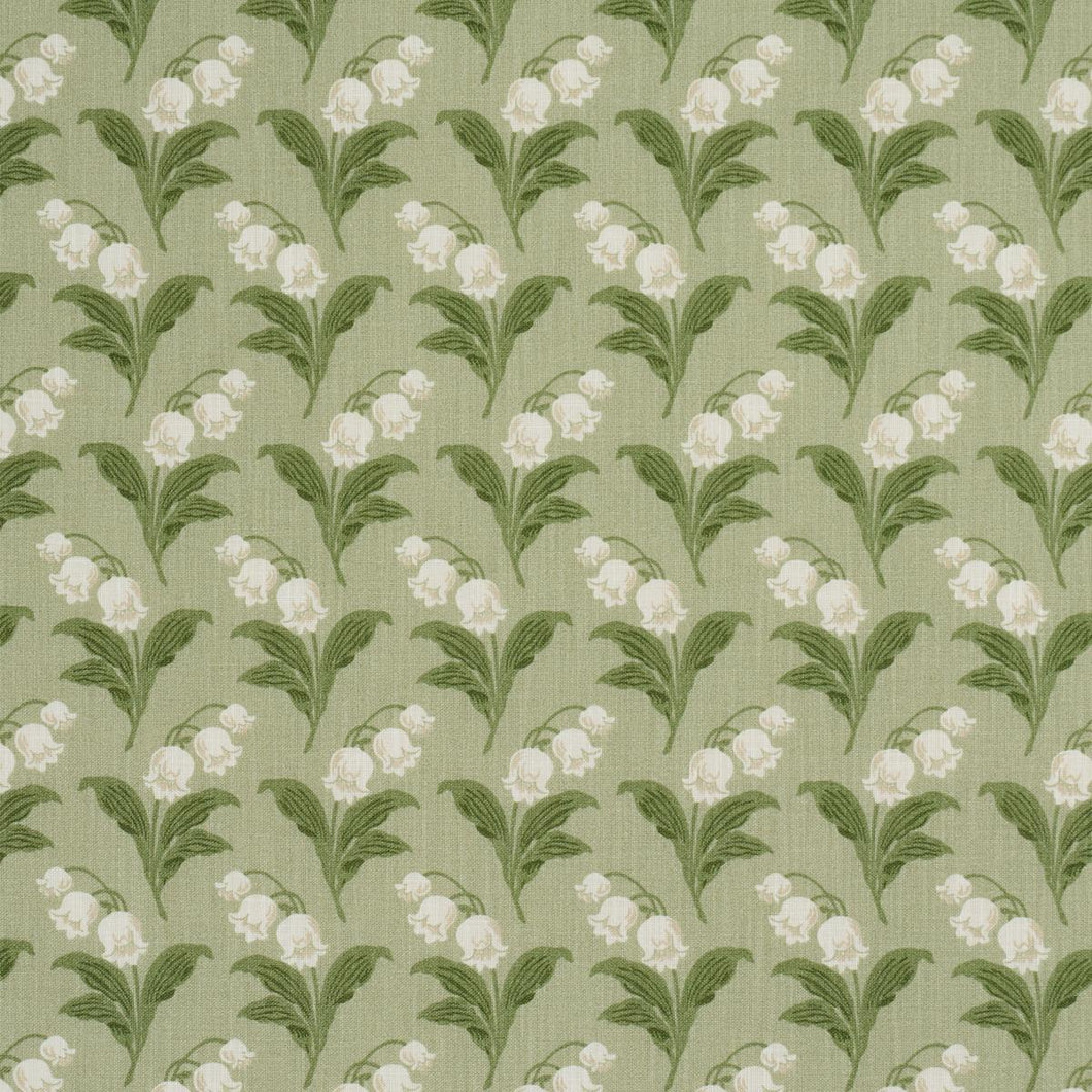 Schumacher Lily Of The Valley Indoor/Outdoor Fabric 182140 / Moss