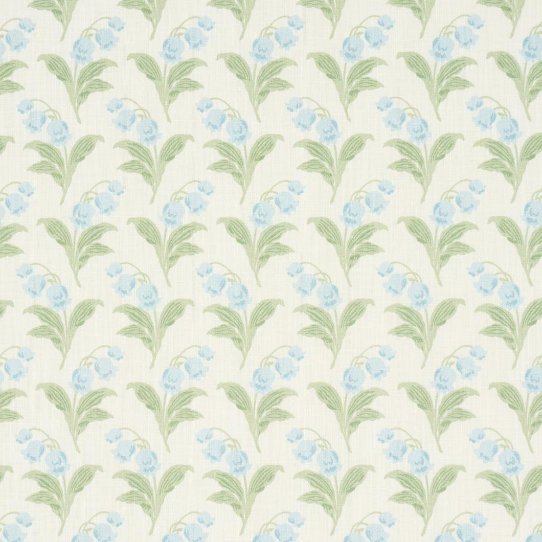 Schumacher Lily Of The Valley Indoor/Outdoor Fabric 182141 / Bluebell