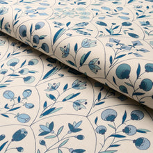 Load image into Gallery viewer, Schumacher Frances Floral Indoor/Outdoor Fabric 182160 / Blues