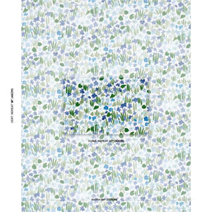 Schumacher Sweet Violette Indoor/Outdoor Fabric 182200 / Blue