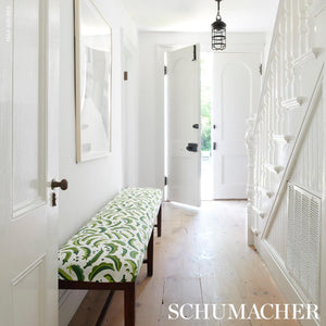 Schumacher Sugar Ann Indoor/Outdoor Fabric 182210 / Green