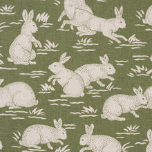 Load image into Gallery viewer, Schumacher Cottontails Fabric 182240 / Moss