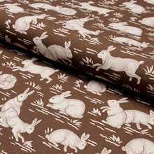 Load image into Gallery viewer, Schumacher Cottontails Fabric 182241 / Chestnut