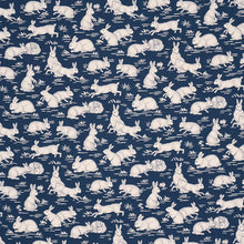 Load image into Gallery viewer, Schumacher Cottontails Fabric 182242 / Indigo