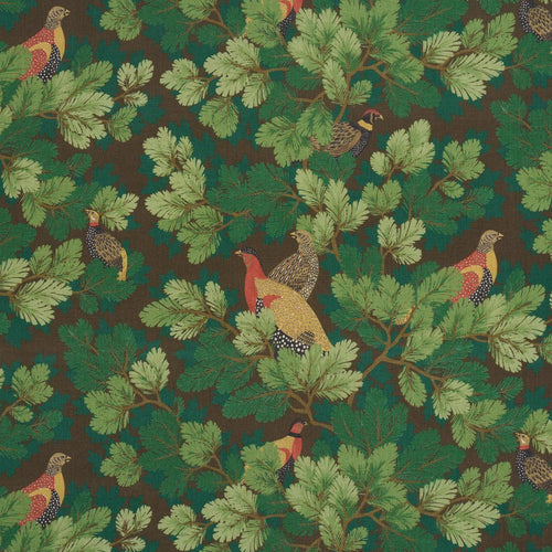 Schumacher Covey Hedge Fabric 182251 / Chestnut