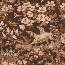 Load image into Gallery viewer, Schumacher Hound Meadow Fabric 182260 / Sepia