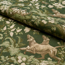 Load image into Gallery viewer, Schumacher Hound Meadow Fabric 182261 / Forest