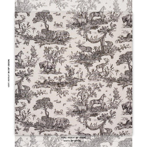 Schumacher Western Toile  Fabric 182270 / Carbon