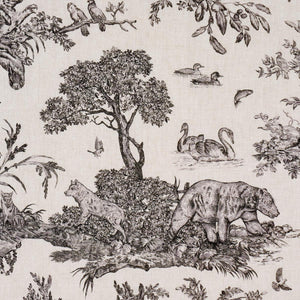 Schumacher Western Toile  Fabric 182270 / Carbon