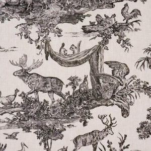 Schumacher Western Toile  Fabric 182270 / Carbon