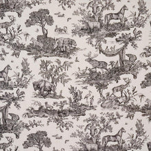 Load image into Gallery viewer, Schumacher Western Toile  Fabric 182270 / Carbon