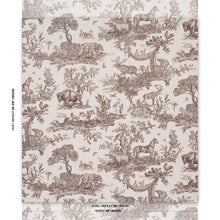 Load image into Gallery viewer, Schumacher Western Toile  Fabric 182271 / Sepia