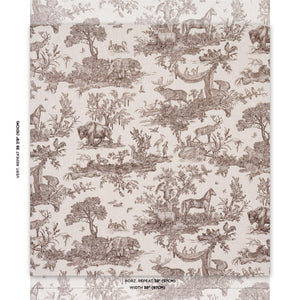 Schumacher Western Toile  Fabric 182271 / Sepia