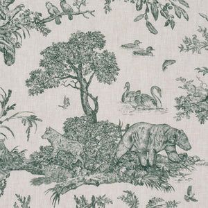 Schumacher Western Toile  Fabric 182272 / Forest