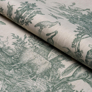 Schumacher Western Toile  Fabric 182272 / Forest