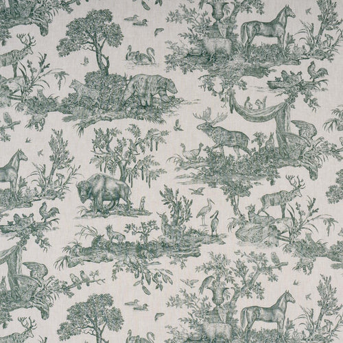 Schumacher Western Toile  Fabric 182272 / Forest