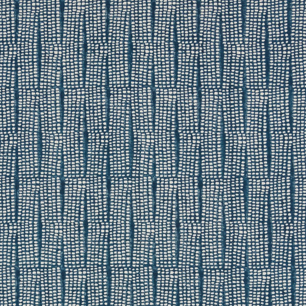 Schumacher Noland Block Print Fabric 182290 / Indigo