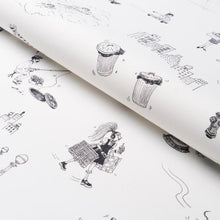 Load image into Gallery viewer, Schumacher Joana Avillez's Street Scenes Fabric 182331 / Black &amp; White