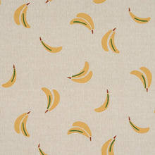 Load image into Gallery viewer, Schumacher Banana Stand Hand Block Print Fabric 182370 / Ochre And Green On Natural