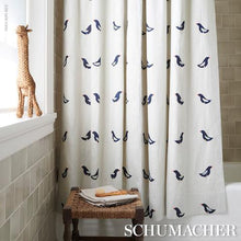 Load image into Gallery viewer, Schumacher Birds Hand Block Print Fabric 182380 / Black On Natural