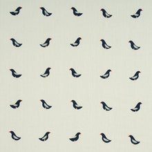 Load image into Gallery viewer, Schumacher Birds Hand Block Print Fabric 182380 / Black On Natural