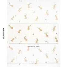 Load image into Gallery viewer, Schumacher Pears Hand Block Print Fabric 182391 / Buff And Sage On White