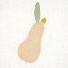 Load image into Gallery viewer, Schumacher Pears Hand Block Print Fabric 182391 / Buff And Sage On White