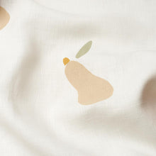Load image into Gallery viewer, Schumacher Pears Hand Block Print Fabric 182391 / Buff And Sage On White