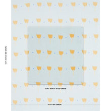 Load image into Gallery viewer, Schumacher Tulip Play Hand Block Print Fabric 182400 / Ochre On Sky