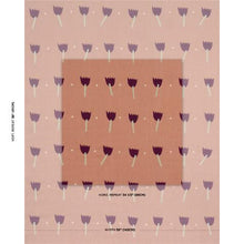Load image into Gallery viewer, Schumacher Tulip Play Hand Block Print Fabric 182401 / Violet On Rust