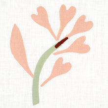 Load image into Gallery viewer, Schumacher Ginkgo Hand Block Print Fabric 182410 / Pink And Sage On White