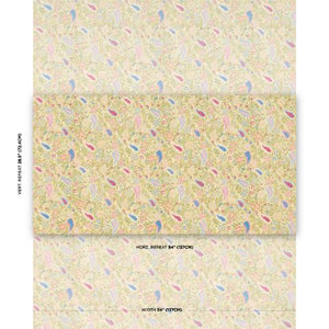 Schumacher Peggy Paisley Fabric 182431 / Lemonade