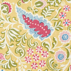 Schumacher Peggy Paisley Fabric 182431 / Lemonade