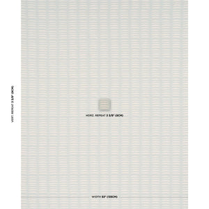 Schumacher Parable Hand Block Fabric 182470 / Ice