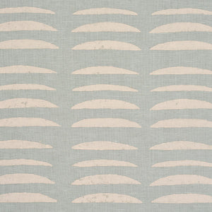 Schumacher Parable Hand Block Fabric 182470 / Ice