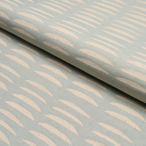Schumacher Parable Hand Block Fabric 182470 / Ice